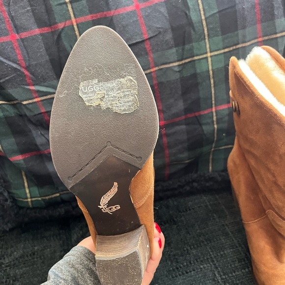UGG Tan Suede Winter Boots - Picture 3 of 7